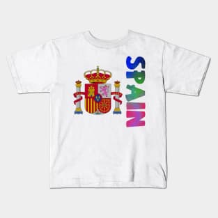 Spain Coat of Arms Design Kids T-Shirt